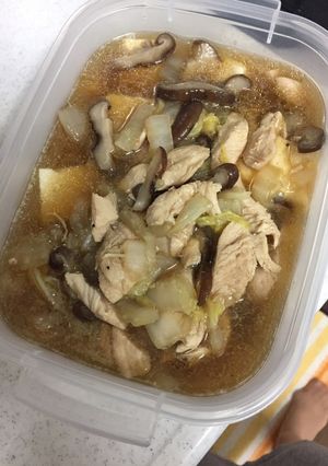 白菜としいたけの豆腐あんかけ-レシピのメイン写真