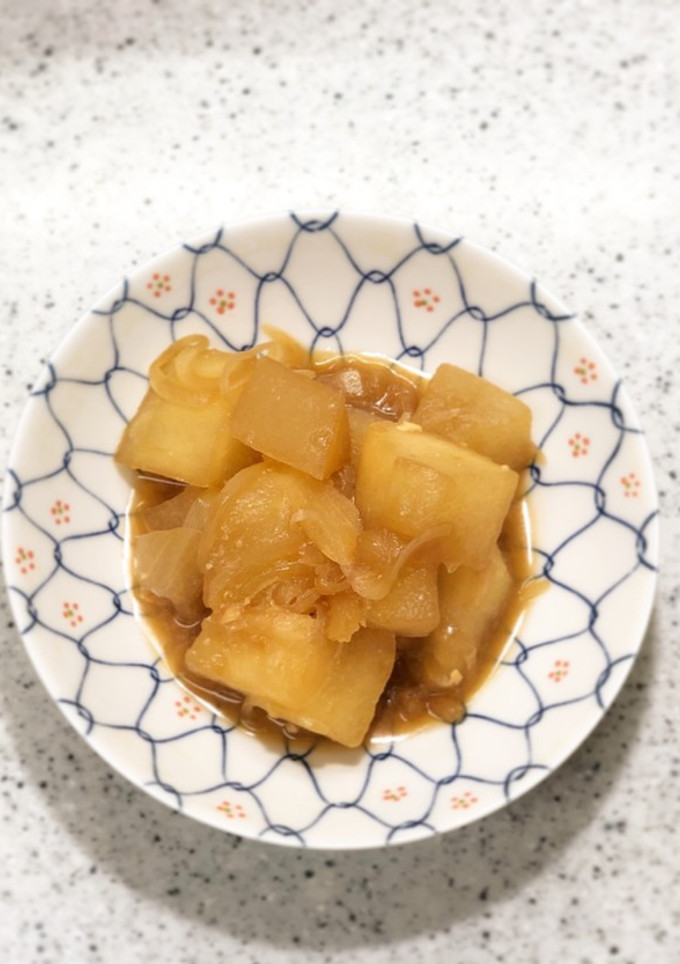 レンジで！冬瓜と玉ねぎの煮物-レシピのメイン写真