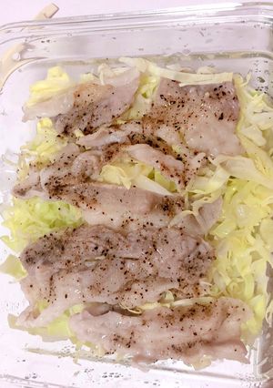 レンジで簡単！キャベツと豚肉♪♪-レシピのメイン写真