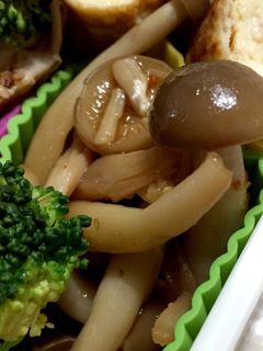 お弁当にしめじの甘辛七味炒め-レシピのメイン写真