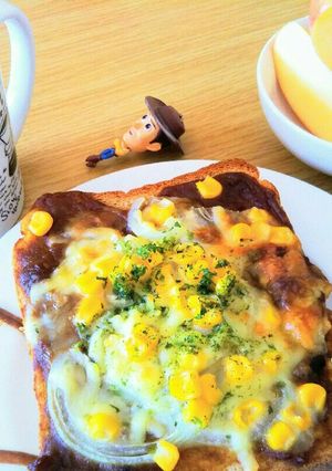 美味しいです‼残り物のカレートースト‼-レシピのメイン写真