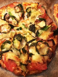 *手作りピザ生地で!焼きたてpizza*-レシピのメイン写真