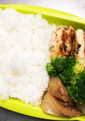 旦那弁当216♡豆腐ハンバーグ弁当!-レシピのメイン写真