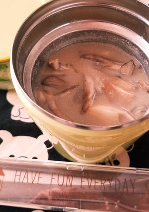 スープジャーで舞茸と蒟蒻麺の豆乳スープ-レシピのメイン写真