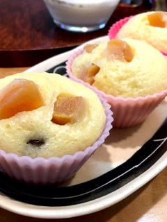 HMで柿・レーズン入り✨蒸しケーキ-レシピのメイン写真