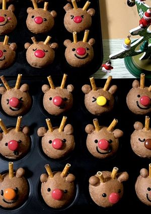 HB使用 クリスマスにミニトナカイパン☆-レシピのメイン写真