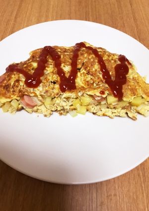 腸まで届くソーセージのバリオムレツ-レシピのメイン写真