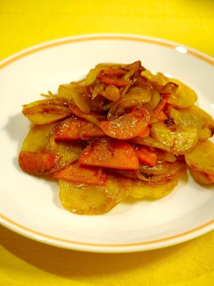 簡単!薄切り野菜のソース炒め-レシピのメイン写真