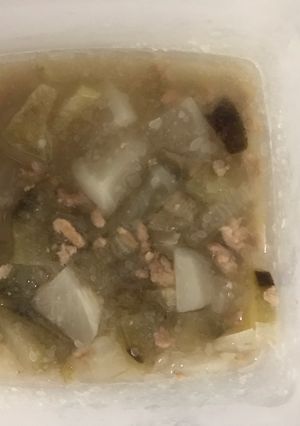 離乳食 豚ひき肉とかぶとナスのあんかけ-レシピのメイン写真