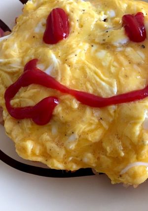 炊飯器で炊くケチャップライスのオムライス-レシピのメイン写真