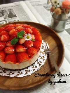 いちごのレアチーズケーキ♡-レシピのメイン写真