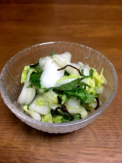 白菜と大葉(青しそ)の塩もみサラダ-レシピのメイン写真