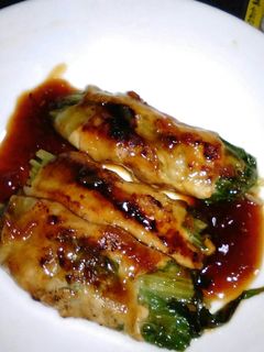水菜の肉巻き生姜焼き風-レシピのメイン写真