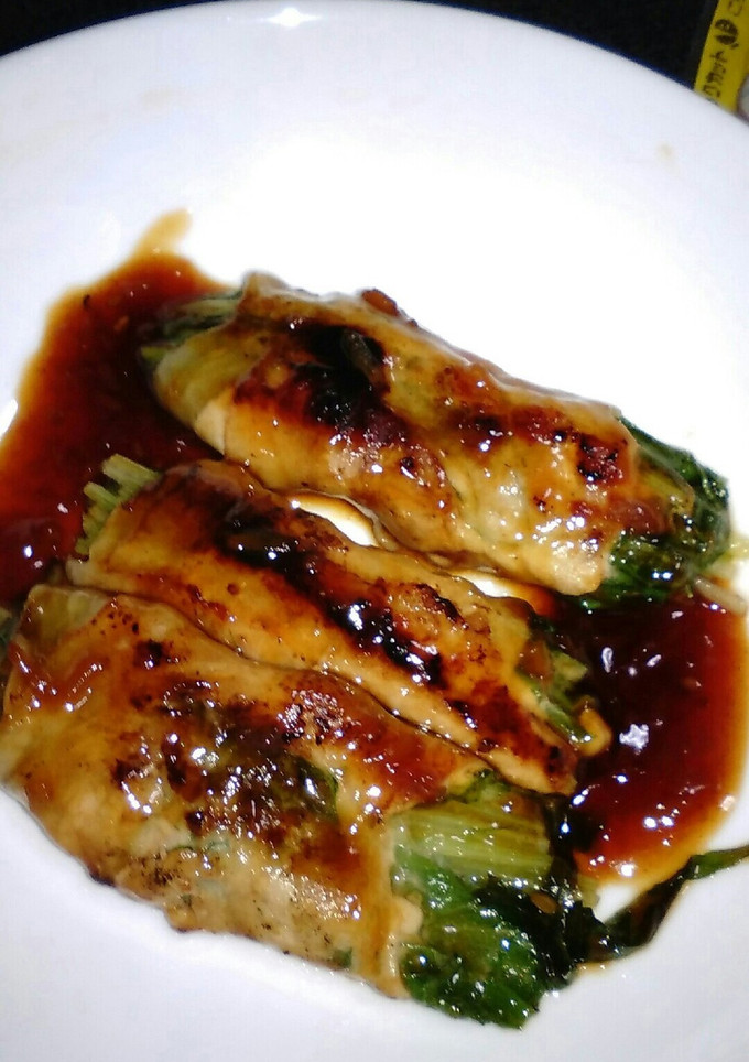 水菜の肉巻き生姜焼き風-レシピのメイン写真