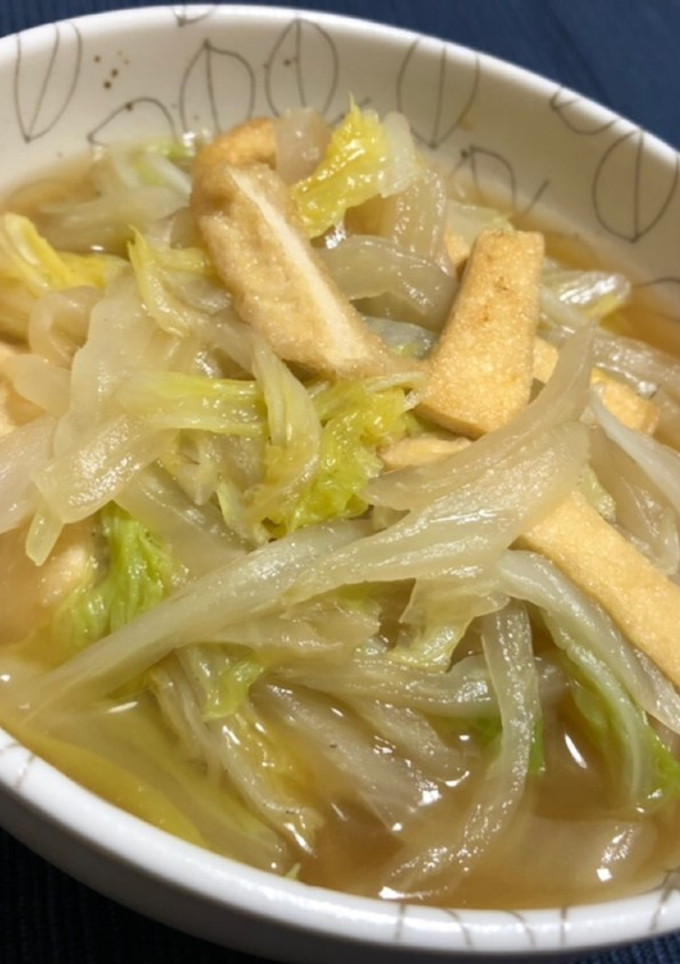 コツ要らずの白菜と油揚げの煮浸し-レシピのメイン写真