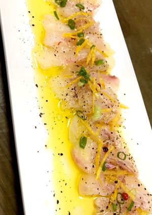 鯛のカルパッチョ 柚子風味-レシピのメイン写真