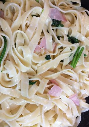 クリームパスタ-レシピのメイン写真