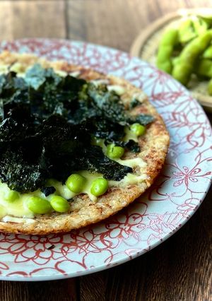 極丸香る！枝豆のごはんピザ-レシピのメイン写真