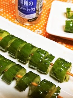 ユニークな漬物【ハリケーン胡瓜の1本漬】-レシピのメイン写真
