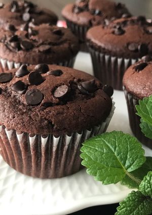 バター不使用、オイルで濃厚チョコマフィン-レシピのメイン写真