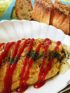 残り物野菜で簡単オムレツ❤節約料理-レシピのメイン写真