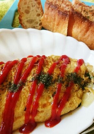 残り物野菜で簡単オムレツ❤節約料理-レシピのメイン写真