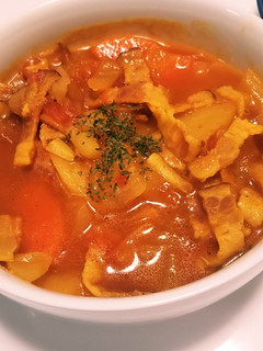 余ったトマト缶と常備菜で☆カレースープ-レシピのメイン写真
