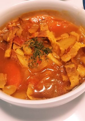 余ったトマト缶と常備菜で☆カレースープ-レシピのメイン写真