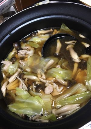 超簡単！きのこと豚肉の具だくさんスープ-レシピのメイン写真