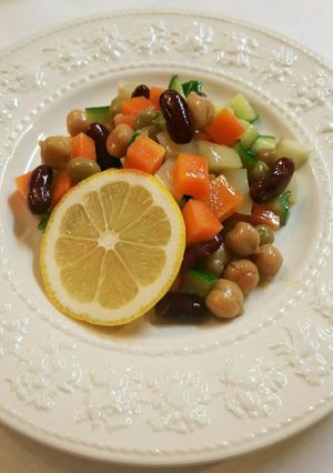 豆サラダ(オリーブ油とレモン)-レシピのメイン写真