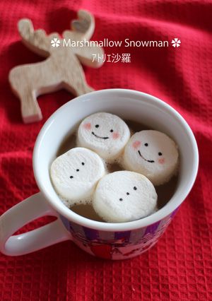 マシュマロスノーマン♪コーヒー/ココア-レシピのメイン写真