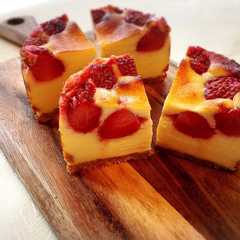 รูปของ フレッシュ苺のチーズケーキ