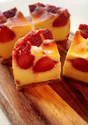 フレッシュ苺のチーズケーキ-レシピのメイン写真