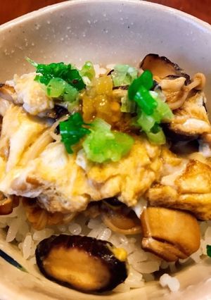 きのこの卵かけご飯-レシピのメイン写真