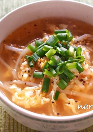 もやしと卵の中華風スープ-レシピのメイン写真