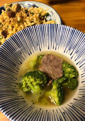 BBQ余ったお肉で☆あったかカルビスープ-レシピのメイン写真