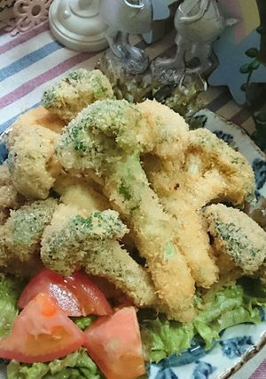 茎まで食べちゃうブロッコリーフライ♡-レシピのメイン写真