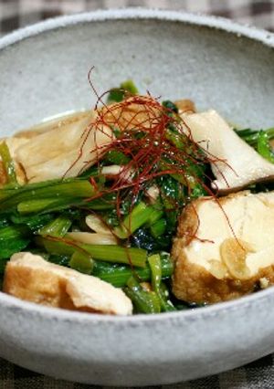 厚揚げと小松菜の炒め煮☆-レシピのメイン写真