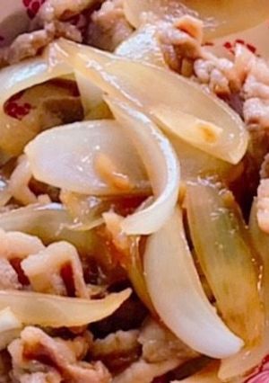 豚肉と玉ねぎのニンニク醤油炒め-レシピのメイン写真