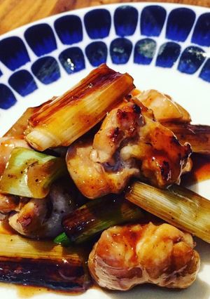 簡単◎ネギと鳥もも肉の焼き鳥風-レシピのメイン写真