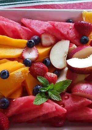 夏の豪華見えフルーツ盛り-レシピのメイン写真