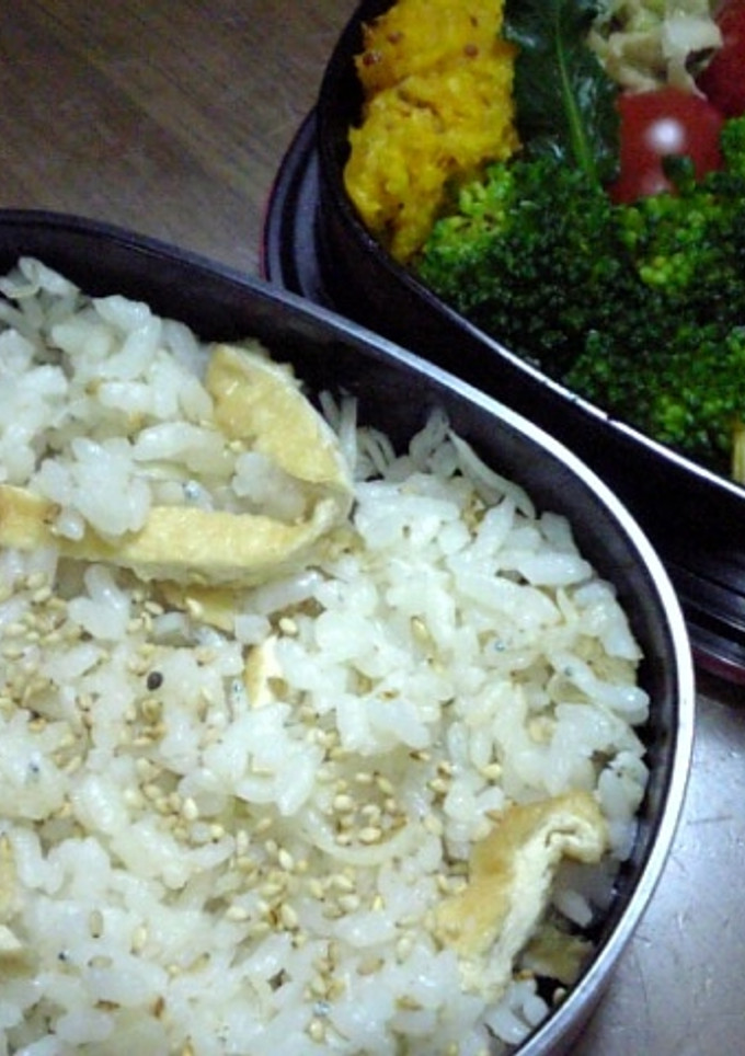 しらす干しと油揚げの炊き込みごはん-レシピのメイン写真