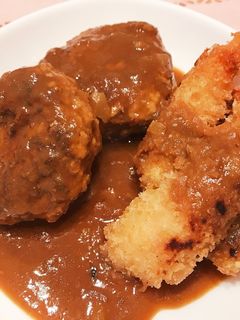 煮込みハンバーグ☆ビーフシチューリメイク-レシピのメイン写真