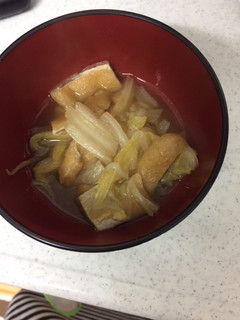 白菜と油揚げの煮浸し-レシピのメイン写真