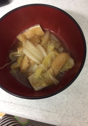 白菜と油揚げの煮浸し-レシピのメイン写真