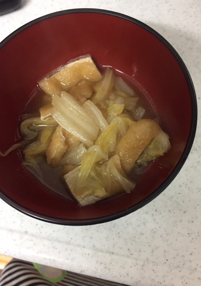 白菜と油揚げの煮浸し-レシピのメイン写真