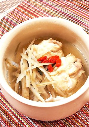 寒い夜に☆鶏肉とゴボウの健康スープ♪-レシピのメイン写真