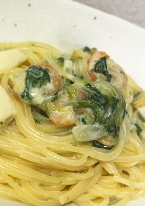 しっかり美味しい魚介クリームパスタ-レシピのメイン写真