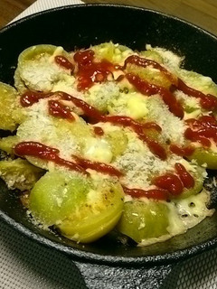 青トマトパン粉焼き-レシピのメイン写真