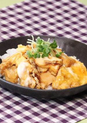 厚揚げの卵とじバターじょうゆ丼-レシピのメイン写真